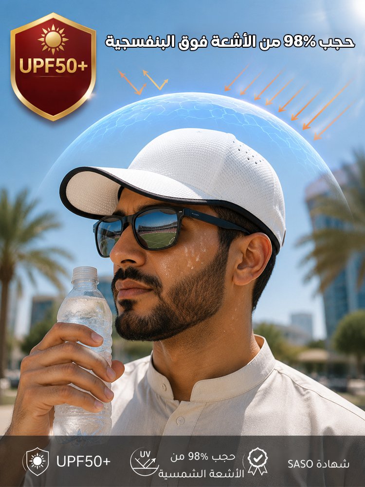قبعة بيسبول سريعة الجفاف وجيدة التهوية بتصميم متكامل مبتكر