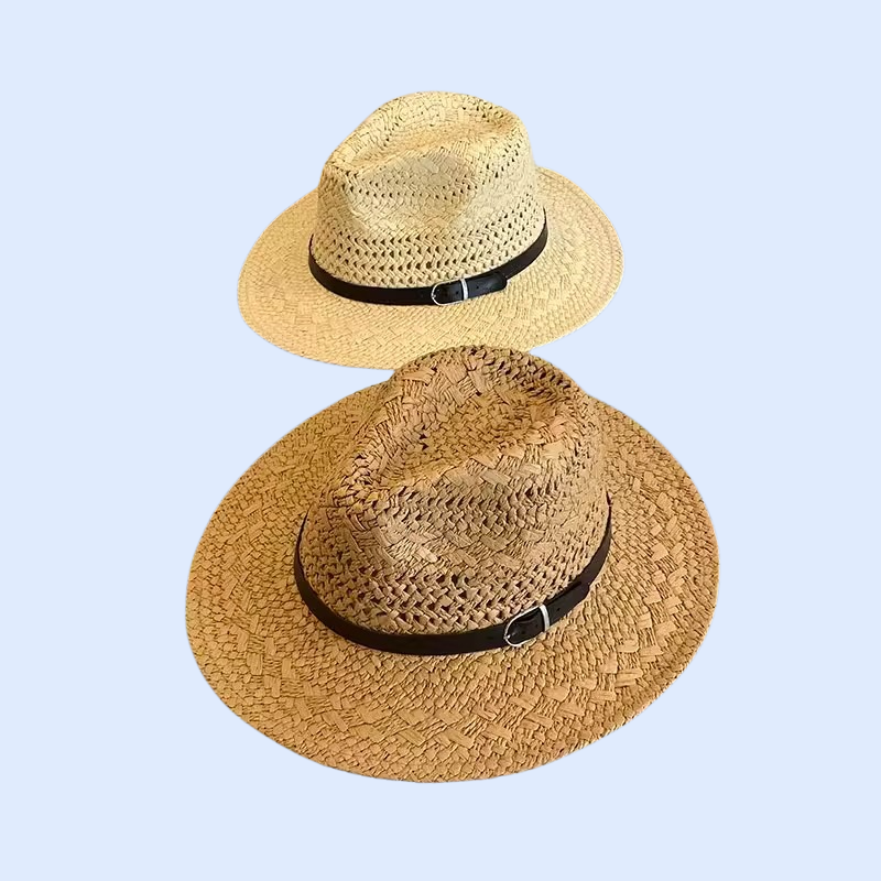 女性用通気性のある海辺の麦わら帽子
