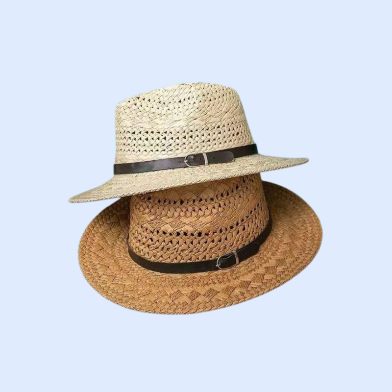女性用通気性のある海辺の麦わら帽子