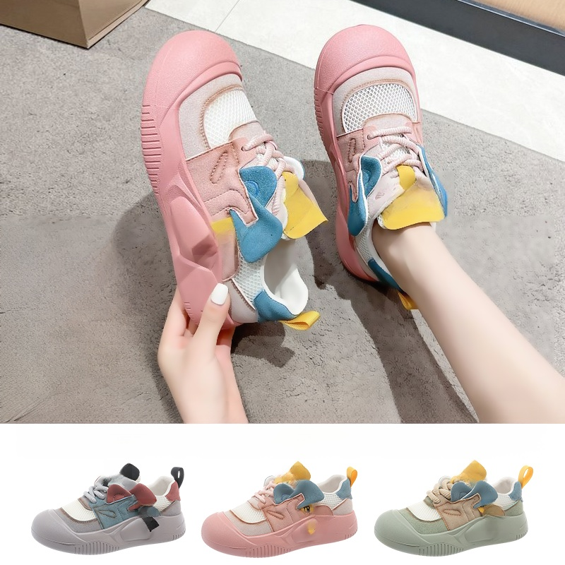 컬러블로킹 메쉬 스니커즈