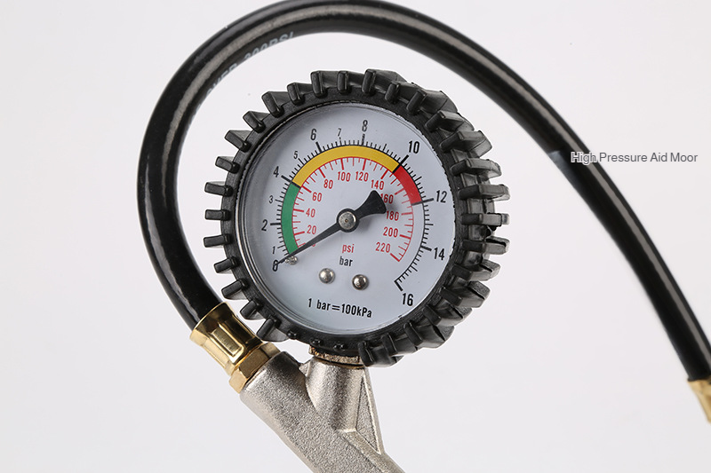 Tire pressure test gauge car tire pressure gauge filling gun