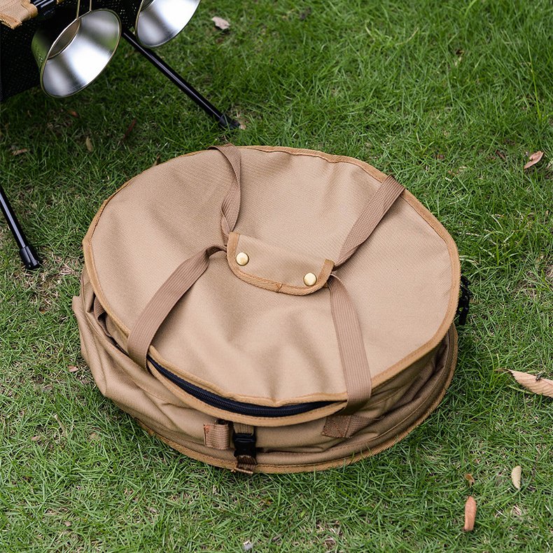 Coș de gunoi pliat pentru camping în aer liber