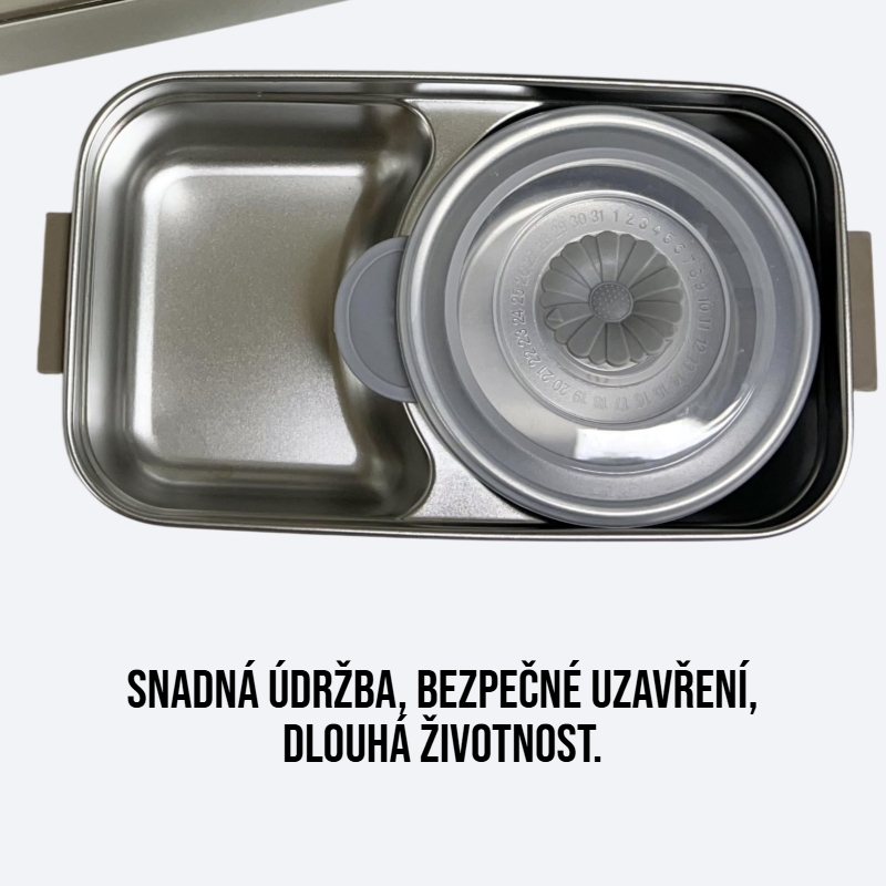 Vícevrstvá jídelní krabice s rukojetem 304 z nerezové oceli