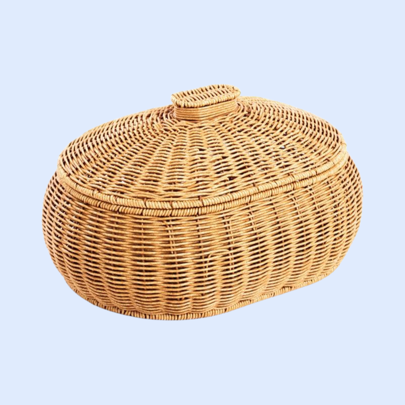 アクセサリー・化粧品・おもちゃ収納ボックス 人工籐編み