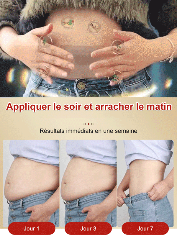 Pharmacie Shizhen de Hong Kong Patch de Chardon-Marie, Ginseng et Bergamote