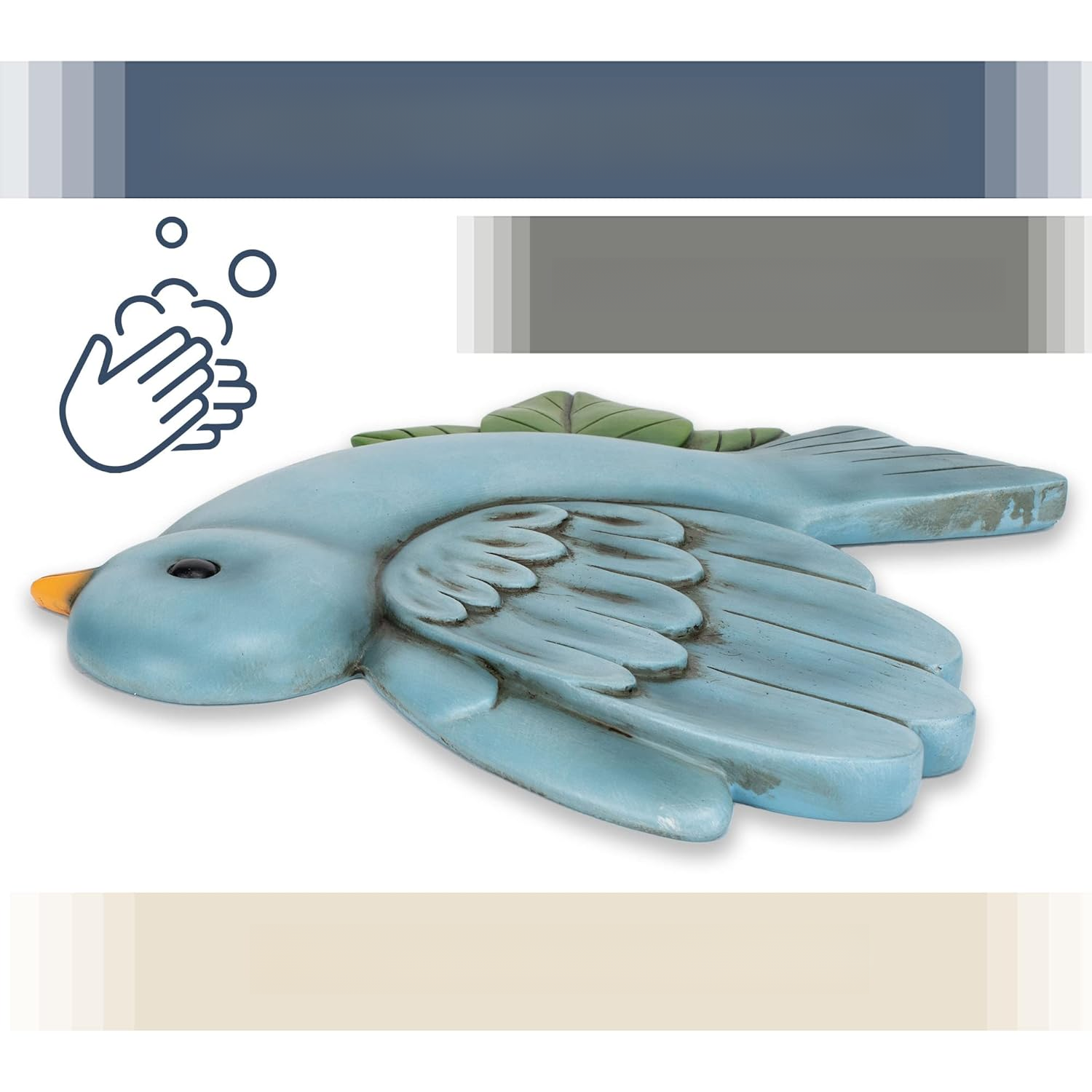 Colorful garden stepping stones enhancing outdoor decor