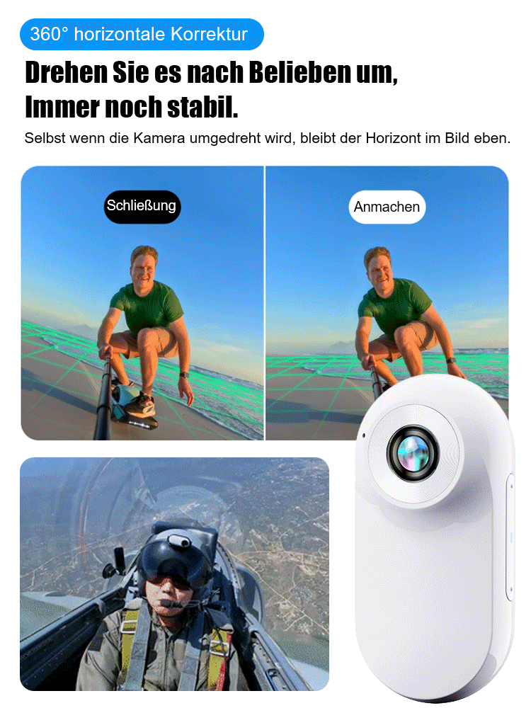 Großbild-HD-Magnet-Daumen-Actionkamera