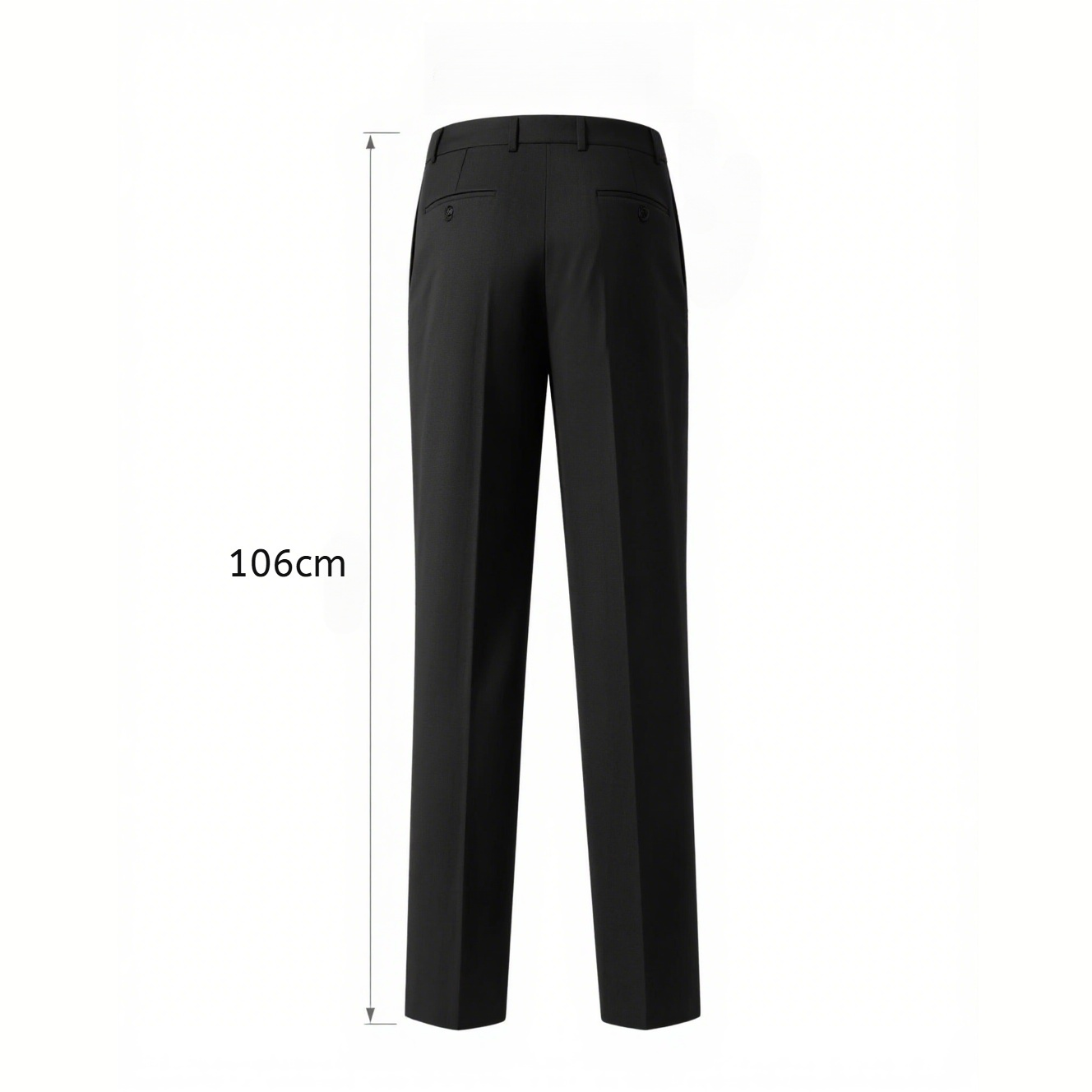 スタイリッシュな黒のメンズスラックス