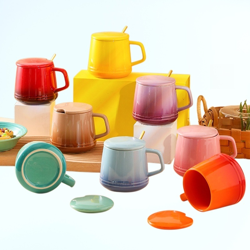 인스 노르딕 세라믹 컵 고가 물컵 사무실 홈