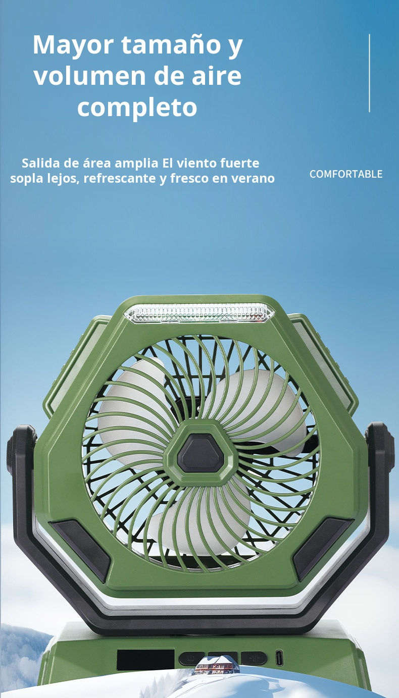 Ventilador de exterior JMY con cabezal ajustable