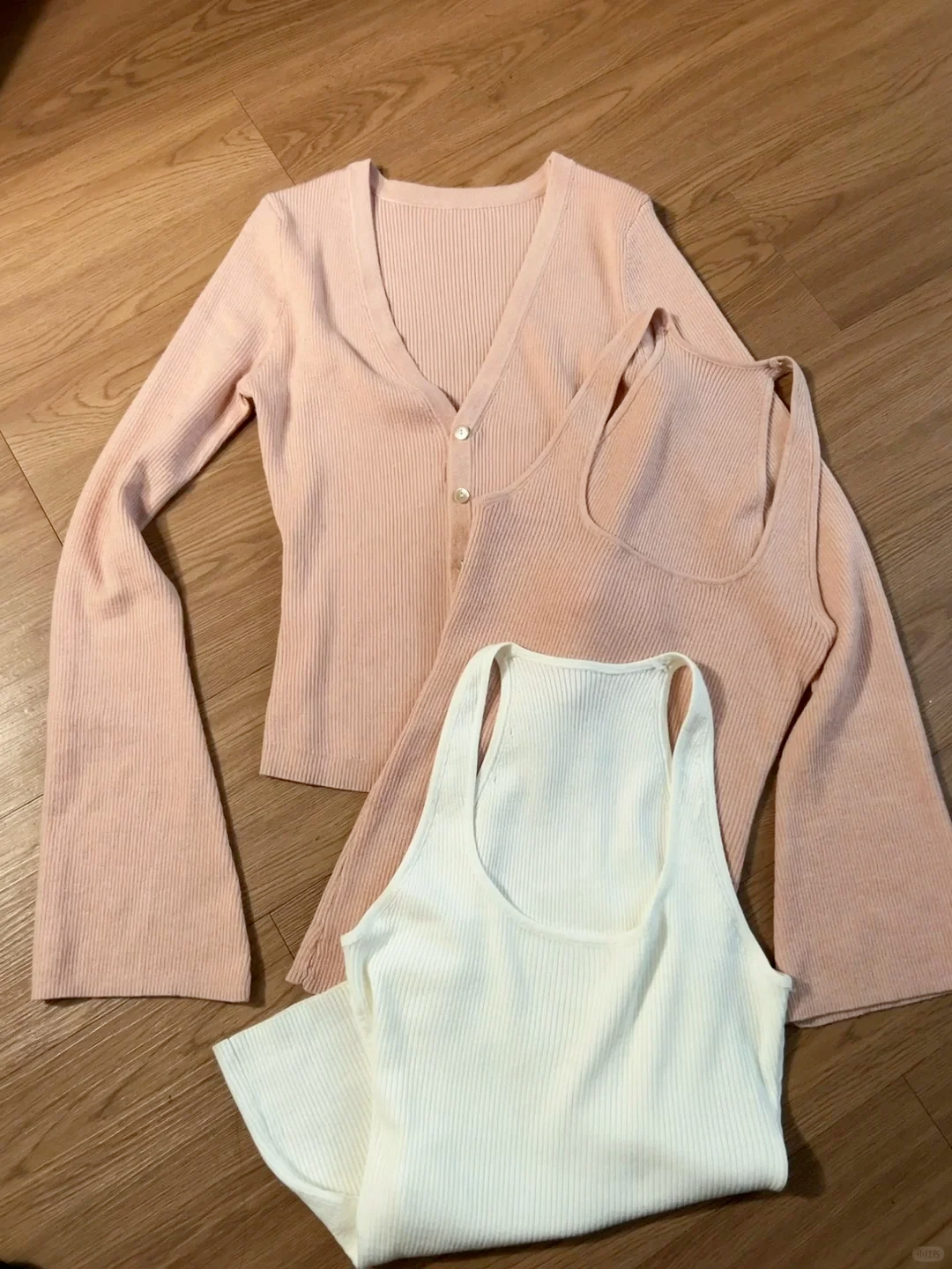 카디건 서스펜더 스프링 니트 재킷