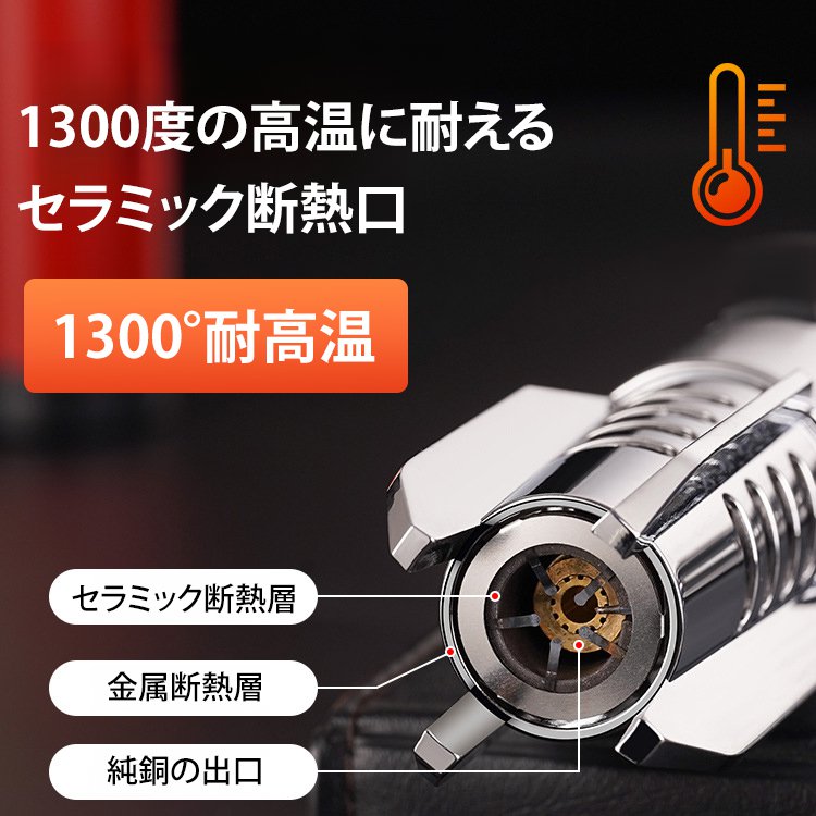 アウトドア向けの風に強いターボ式ライター