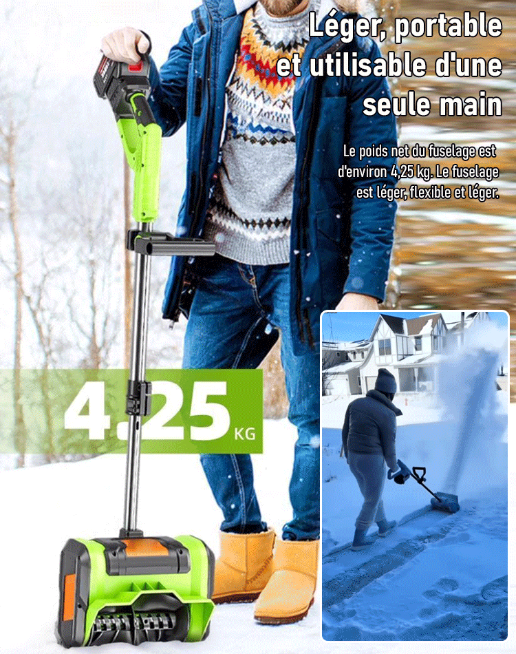 Souffleuse à neige à batterie au lithium importée du Japon