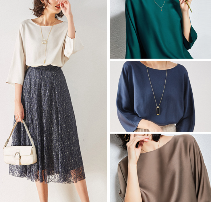 レディースシルクブラウス