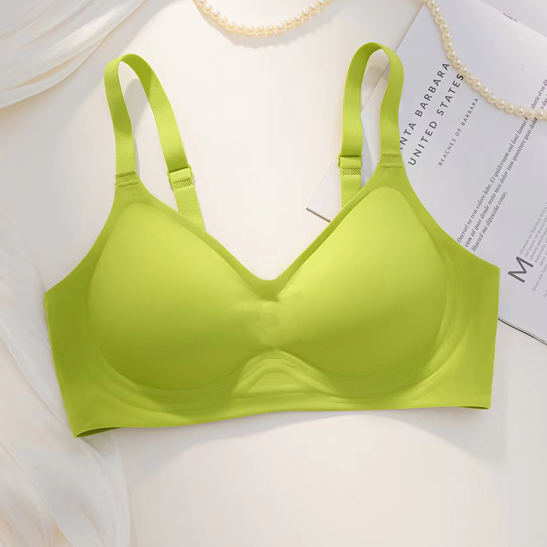 [Cómodo y sin costuras] Sujetador sin marcas con soporte suave tipo gel y efecto realce