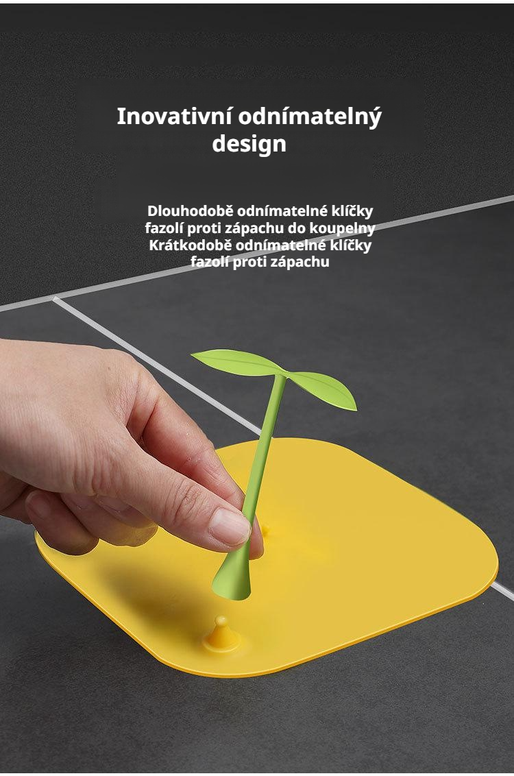 Praktické víčko na odtok do koupelny