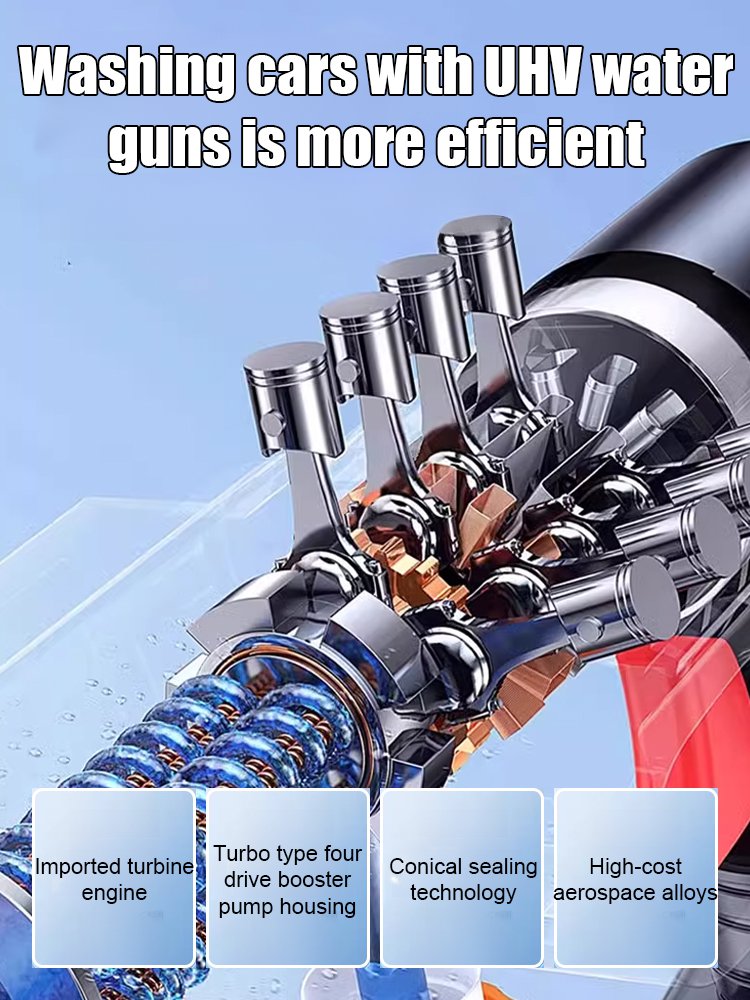 High pressure car wash gun