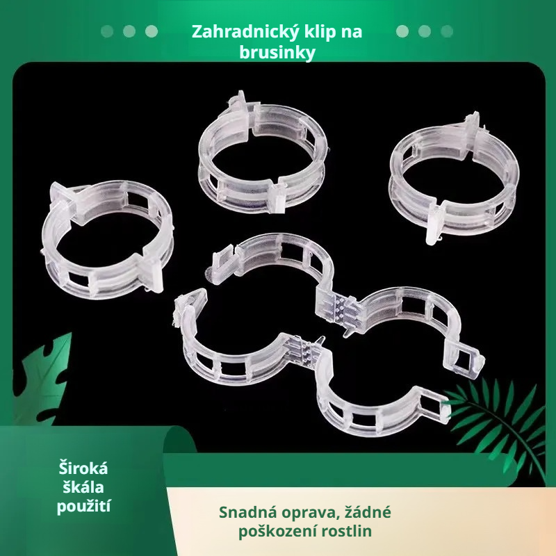 Klipy na upevnění rostlin, úchytky na popínavé rostliny, transplantovací klipy
