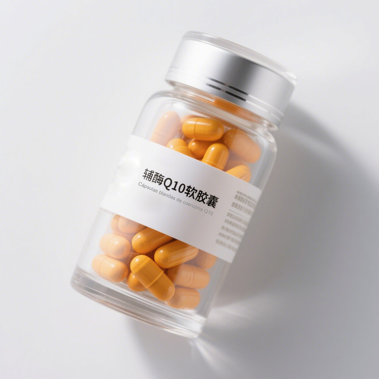 Frasco de cápsulas blandas de Coenzima Q10 300mg