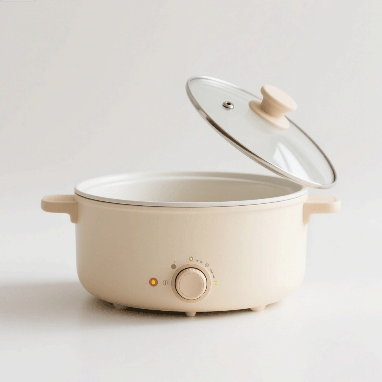 Olla Eléctrica Antiadherente de Acero Inoxidable