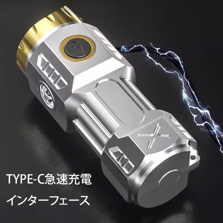 超高輝度ホワイトレーザー懐中電灯