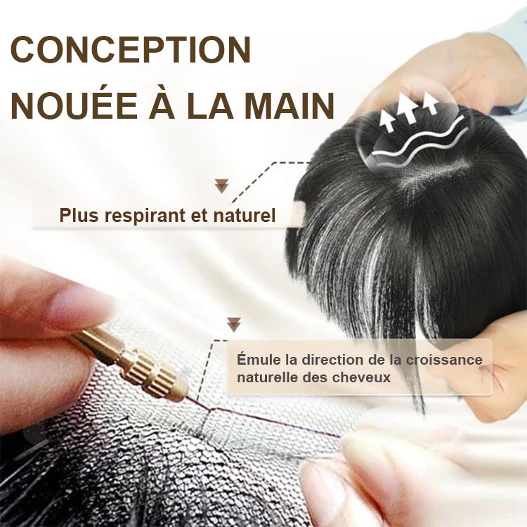 Perruque à frange naturelle pour femme