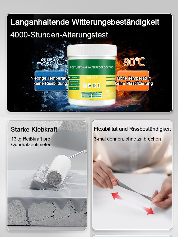 Transparenter  wasserfester Kleber