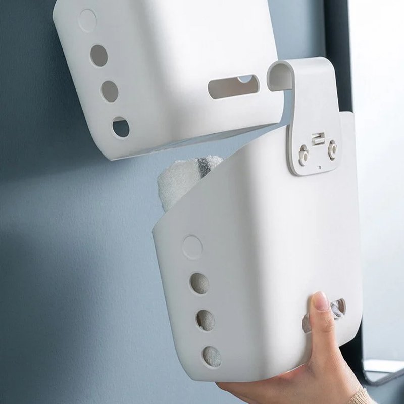 Hanging Plastic Basket with Hooks