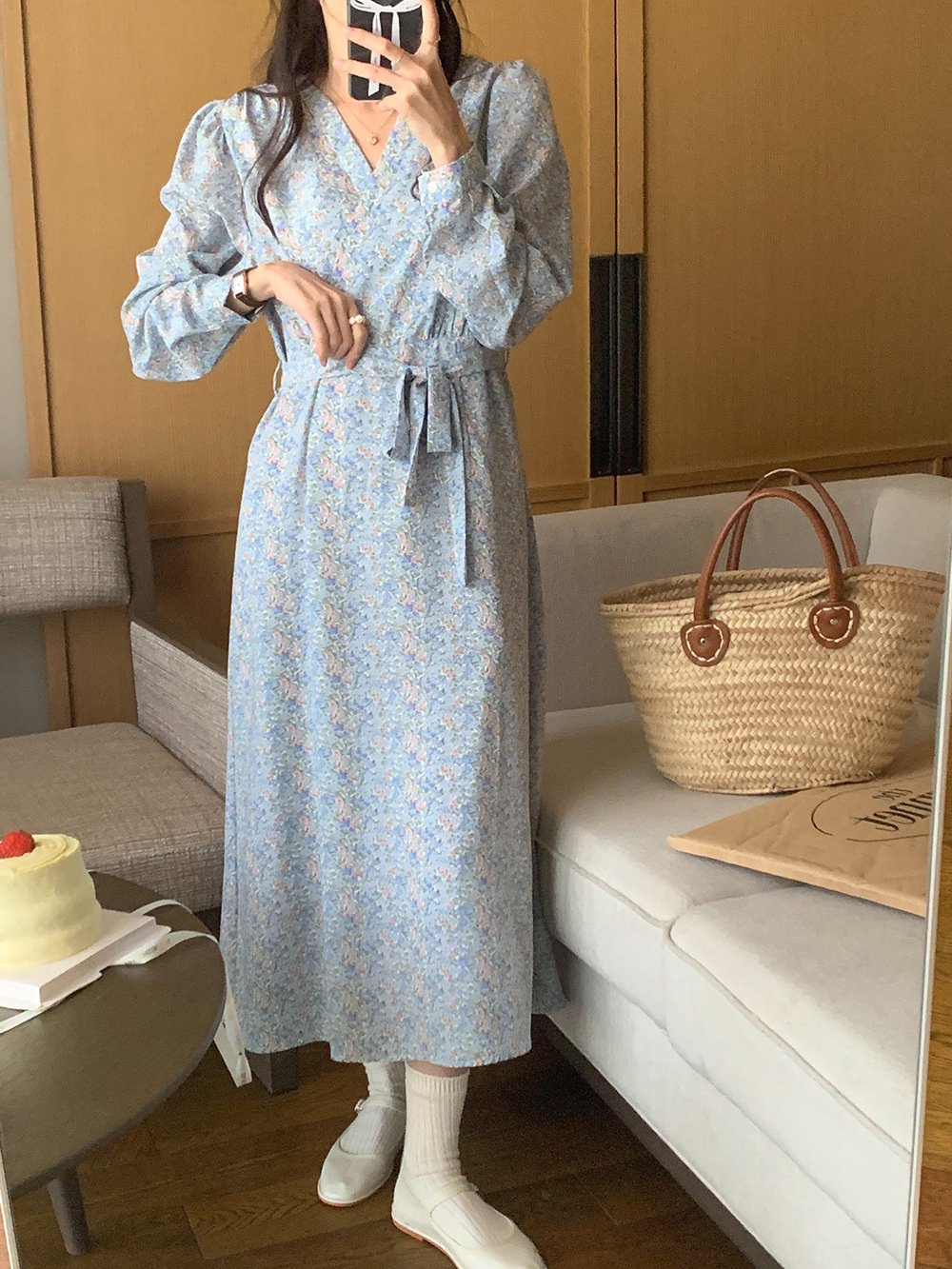 엘레강스 스타일 여성 봄 원피스