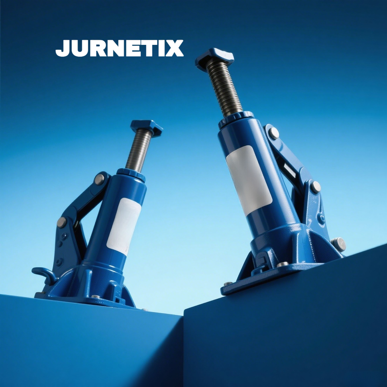 Detalle del mecanismo de elevación del gato hidráulico