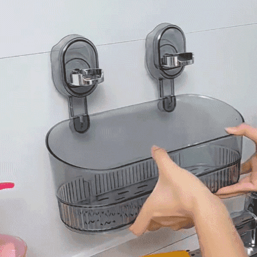 多機能壁用吸盤式収納ボックス