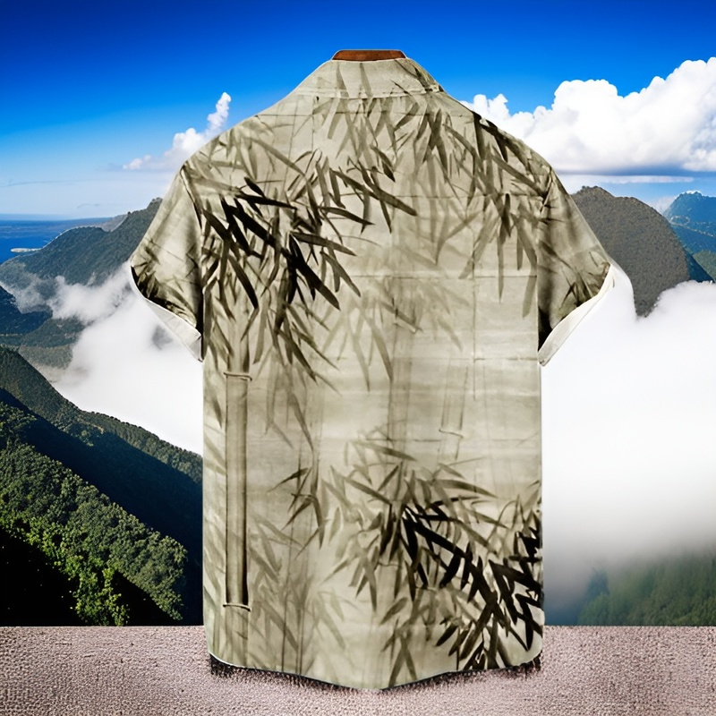 半袖シャツ メンズ 夏 半袖シャツ アロハシャツ ビーチシャツ おしゃれ 通気性 和柄 花柄 通気速乾 軽量 ハワイ風 UVカット ハワイアンシャツ ボタニカル柄 総柄 開襟シャツ