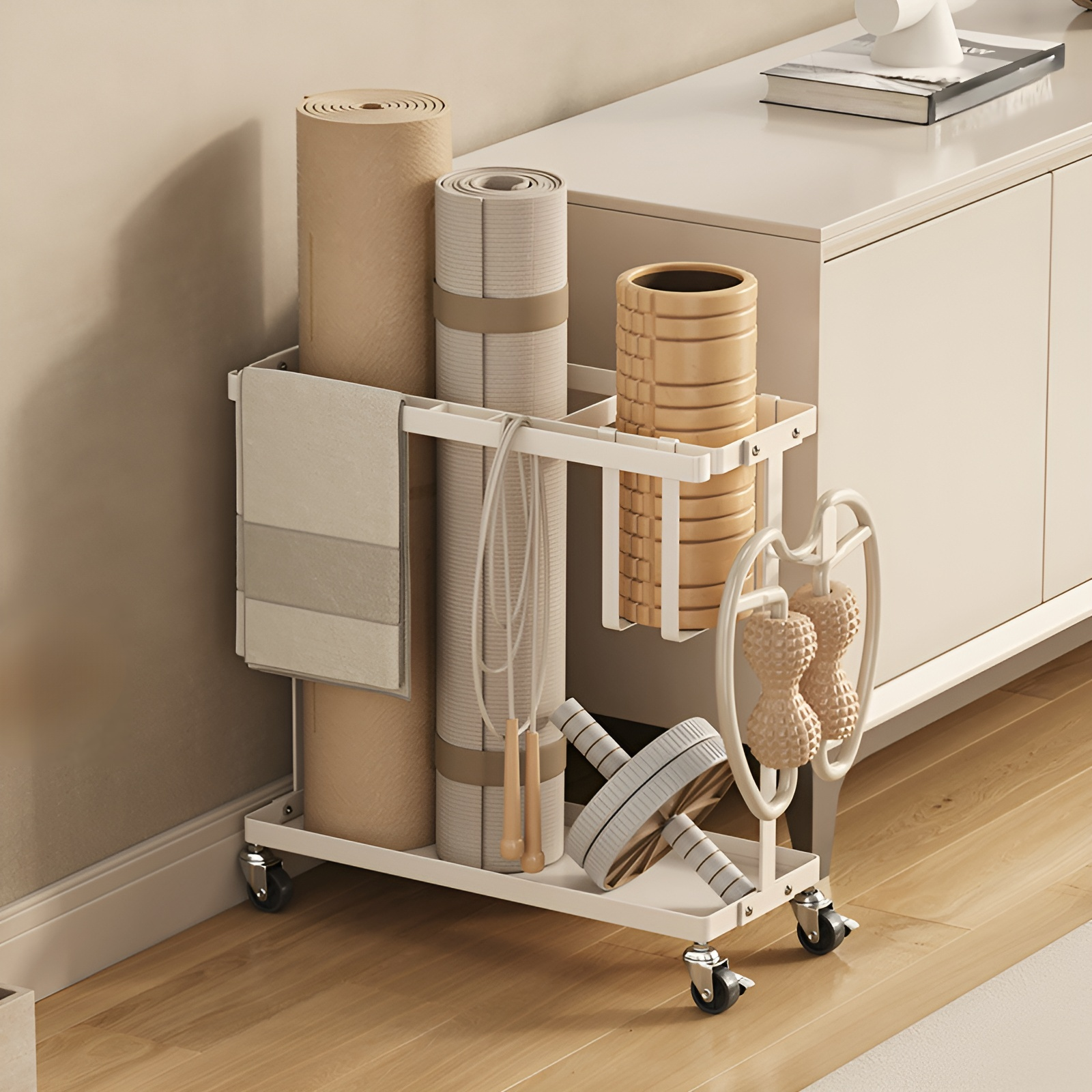 ヨガマット収納かご