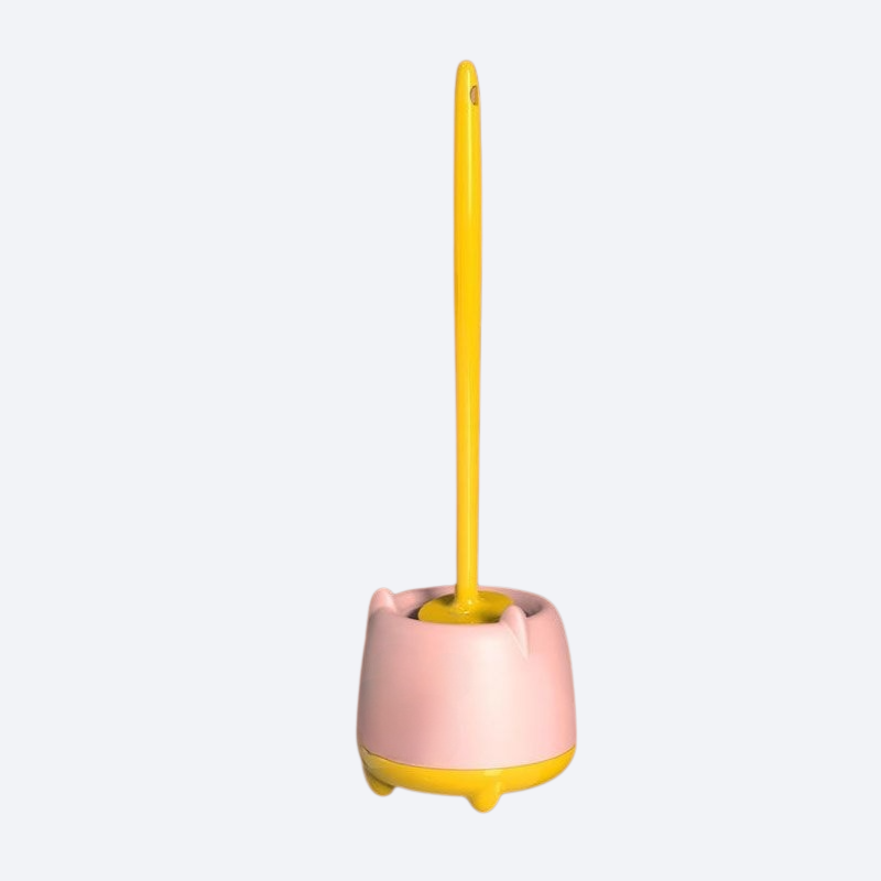 Toilet wall mounted blind spot cleaning toilet brush set