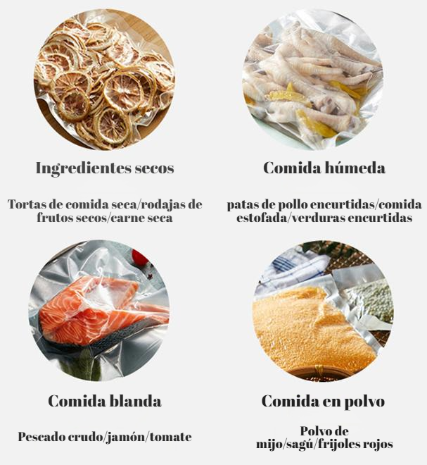 Accesorios incluidos con la selladora al vacío JMY