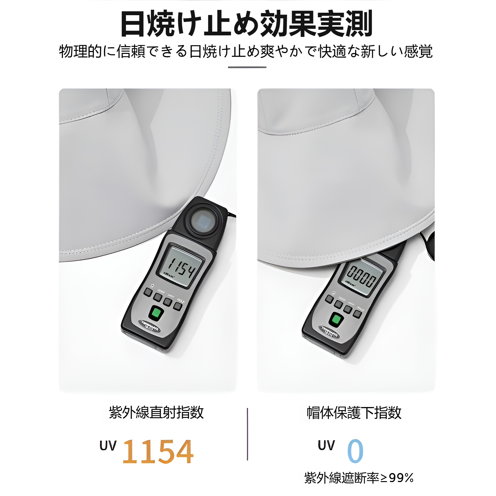 日焼け防止 通気性抜群 レディース帽子