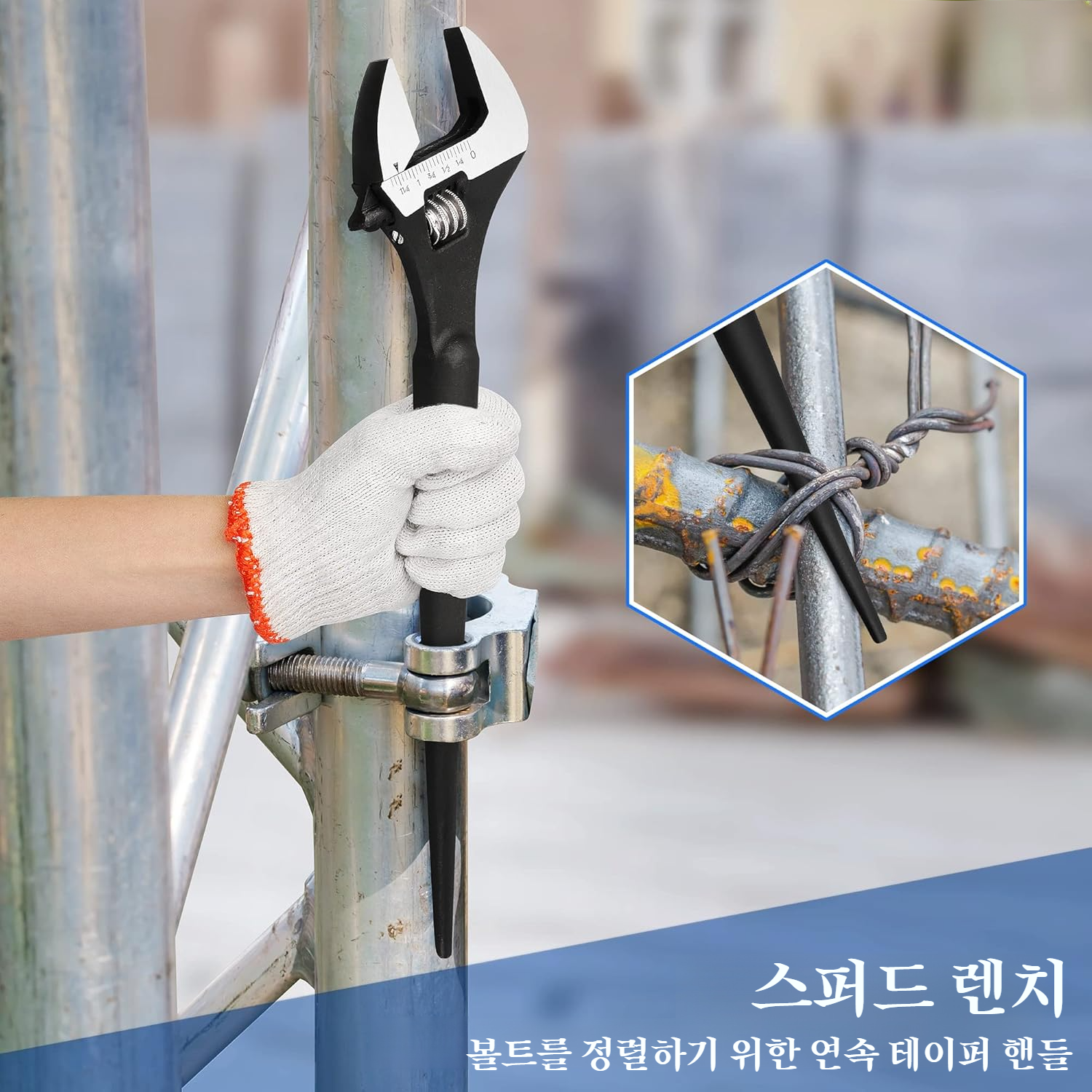 다용도 오픈렌치 멀티액티브렌치 뾰족꼬리 오픈렌치 멀티철물공구렌치