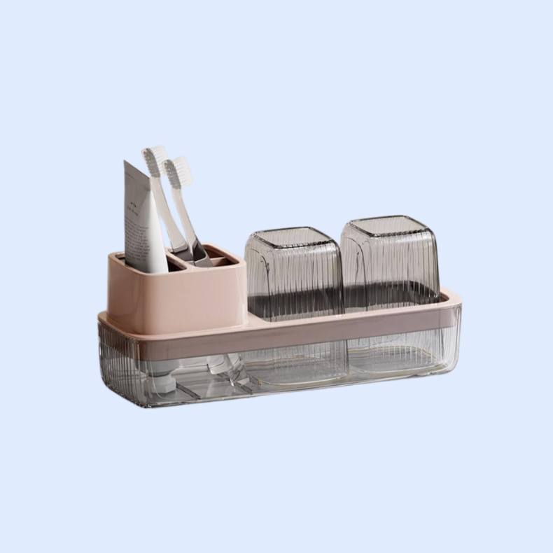투명 칫솔꽂이