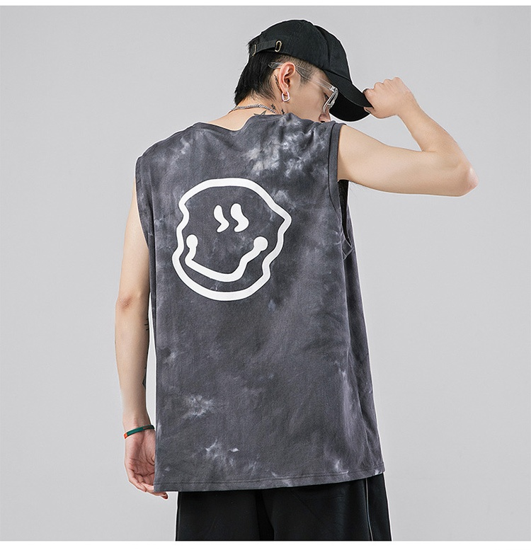 メンズアメカジプリントタンクトップ全体画像