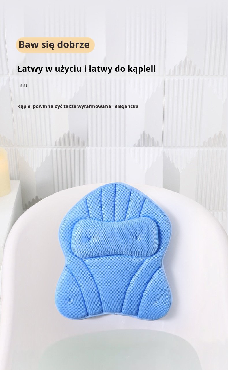 Poduszka do wanny z szybkim schnięciem