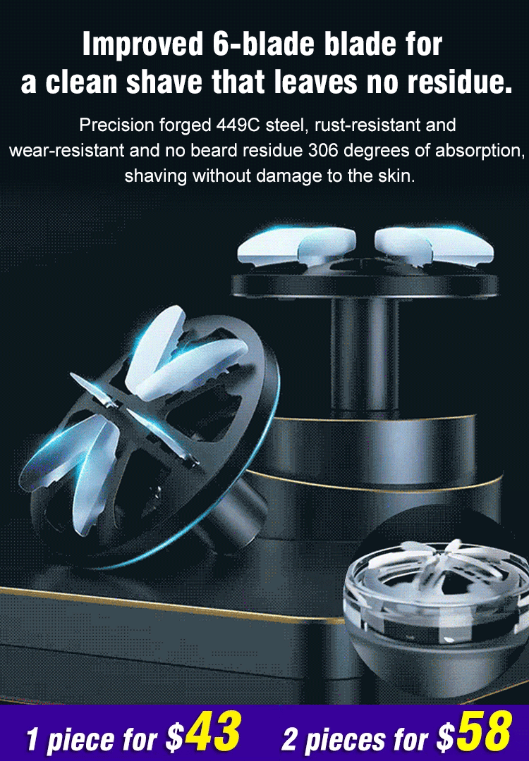 Electric shaver, super clean, full body washable beard shaver