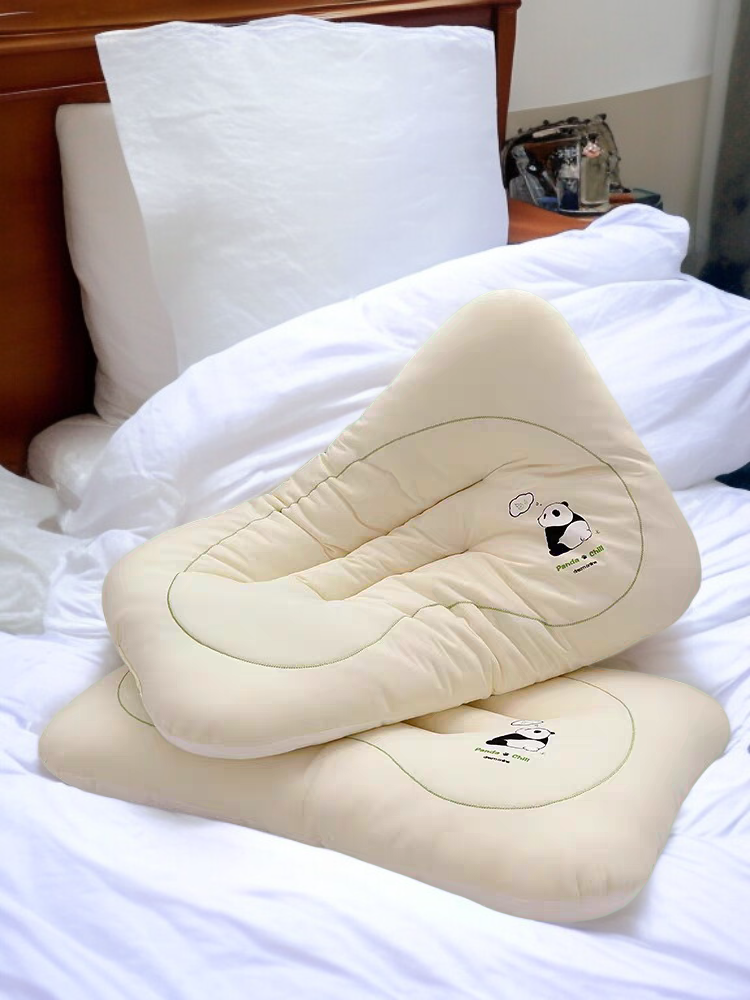 北鸣颈椎枕 クールテンセル枕カバー パンダ親子モデル 洗濯機で洗える頚椎枕