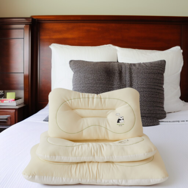 北鸣颈椎枕 クールテンセル枕カバー パンダ親子モデル 洗濯機で洗える頚椎枕