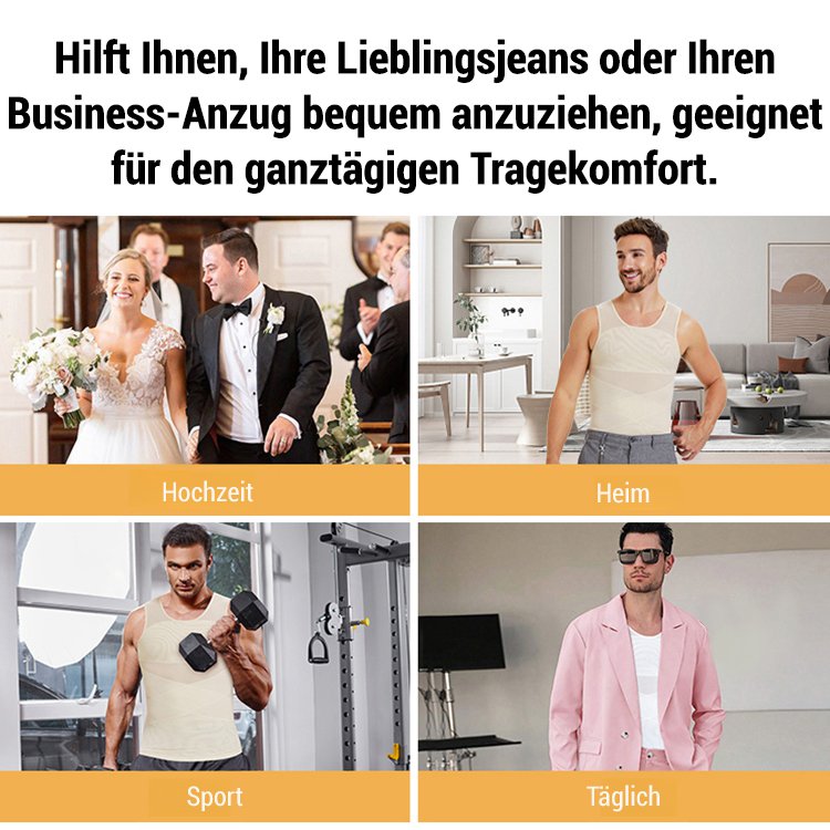 Herren Bauchweg Mieder Tanktop