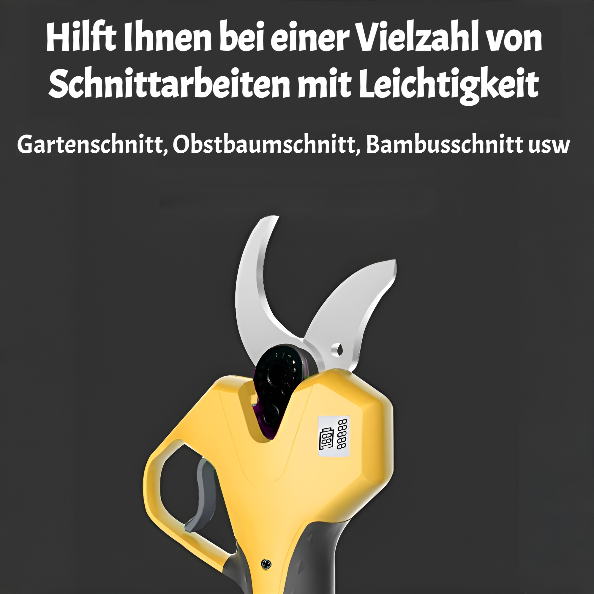 Detailansicht der elektrischen Schneidklingen