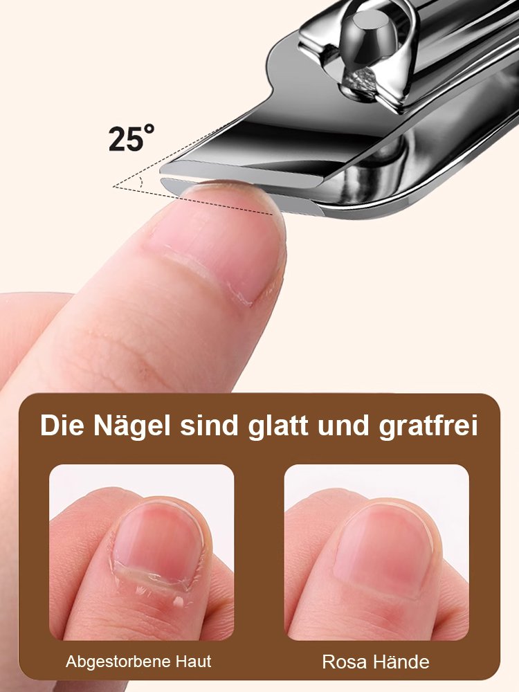 Paronychie Spezial-Nagelknipser-Set mit schräger Spitze