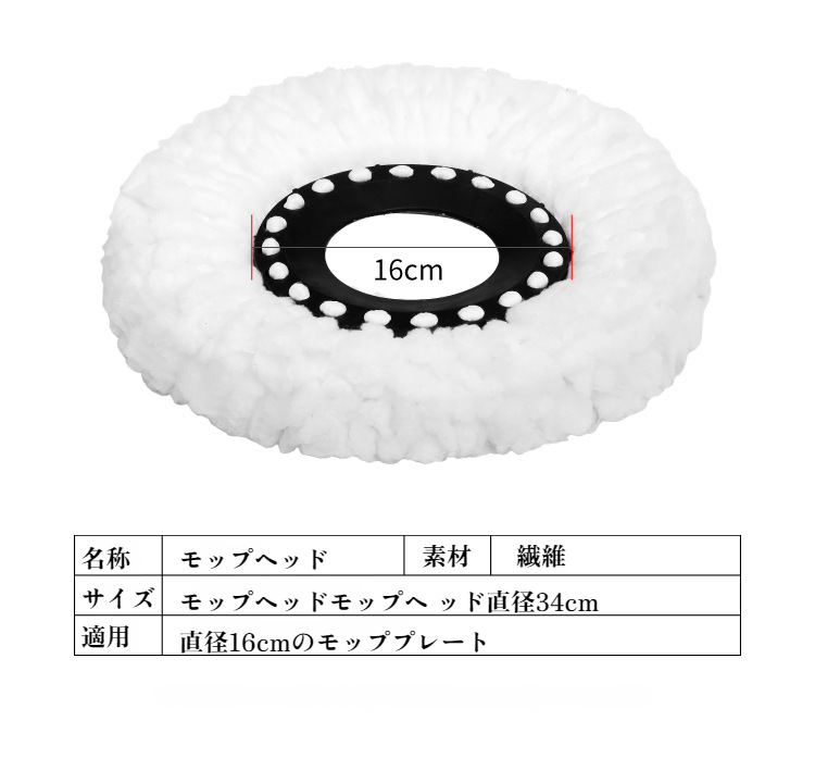 ユニバーサル増粘モップヘッドの詳細画像