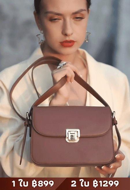 กระเป๋าสะพายไหล่เดี่ยวสไตล์วินเทจ ins 