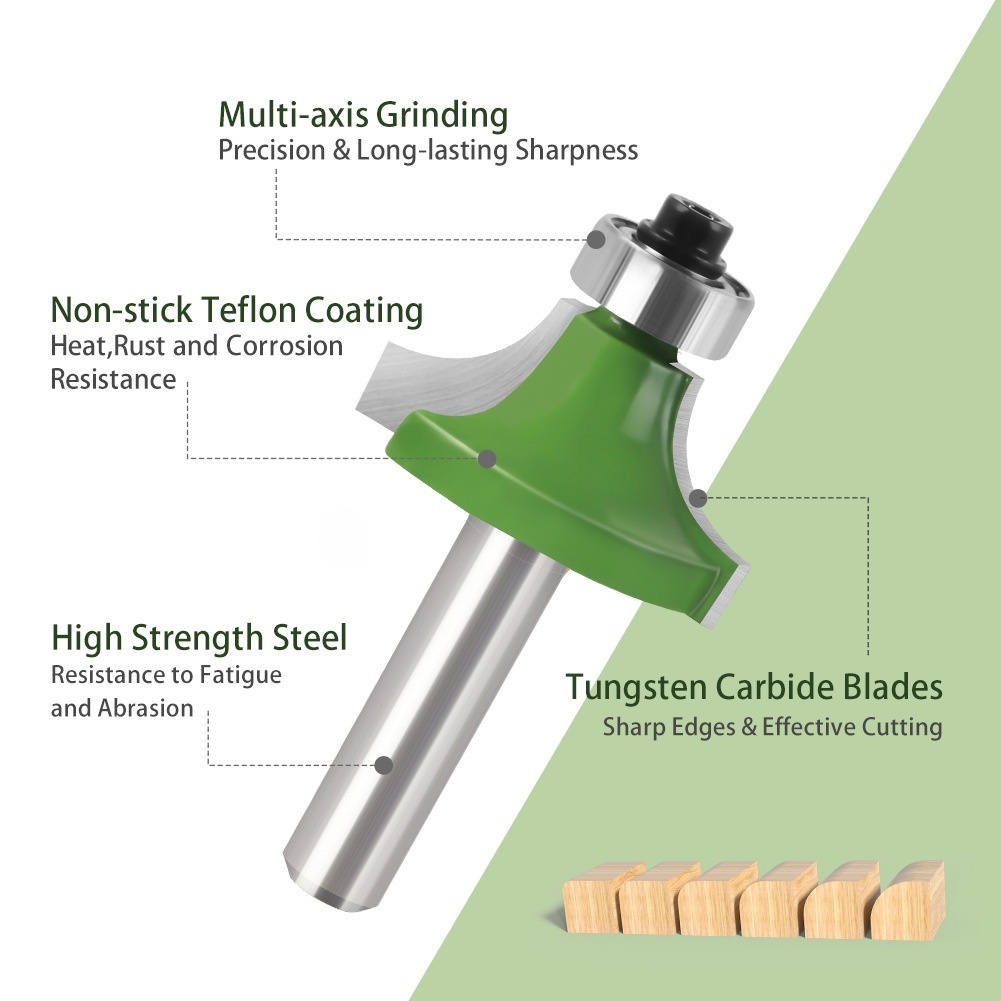 Üblicherweise verwendete Werkzeugfräser sind vorzugsweise Rundfräser aus Wolframstahl mit abgerundet
