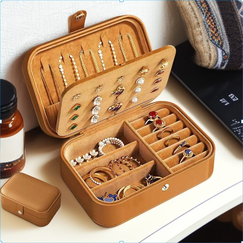 ジュエリーボックス レトロジュエリー収納ボックス 高級 絶妙 ネックレス イヤリング リング 小型 ポータブル ジュエリー 旅行